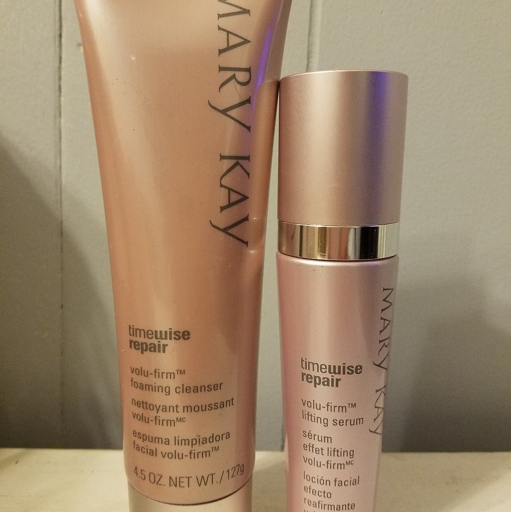 Volu-firm cleanser and lifting serum